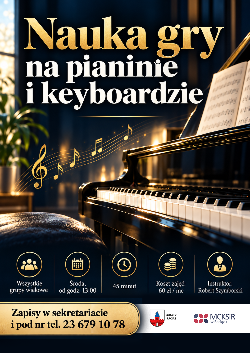 Zdjęcie do Nauka gry na pianinie i keyboardzie