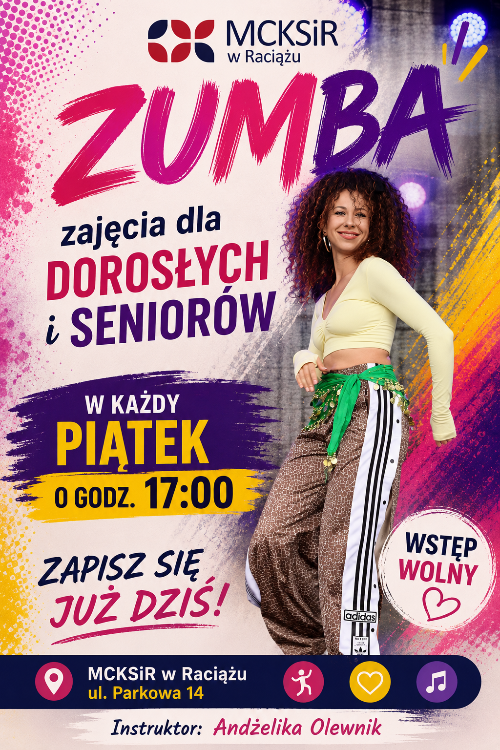 Zdjęcie do Wrzesień z Zumbą w MCKSiR w Raciążu