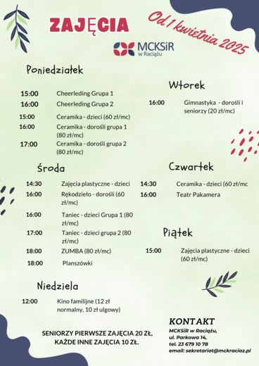 zajęcia w mcksir 