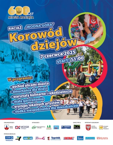 plakat promujący korowód dziejów raciąża