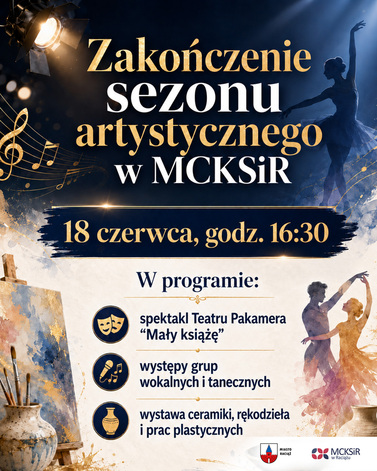 plakat zakończenia sezonu artystycznego 