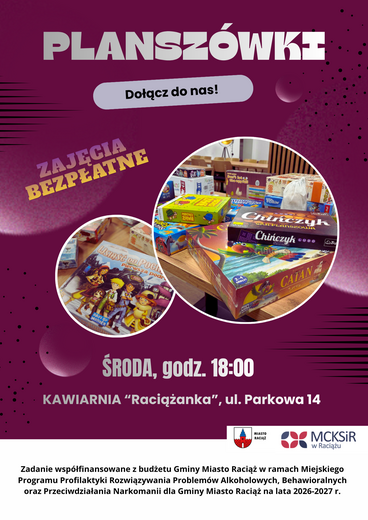 plakat plansz&oacute;wek, start zajęć 9 września 