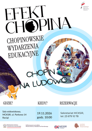 plakat koncertu chopin na ludowo 