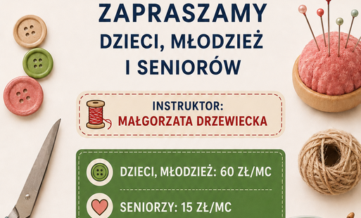 Zdjęcie do Zapisy na zajęcia rękodzieła w MCKSiR w Raciążu