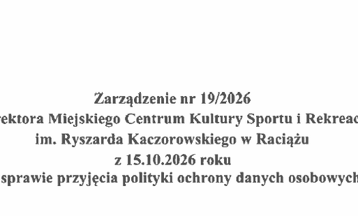 Zdjęcie do Zarządzenie nr 19/2026 